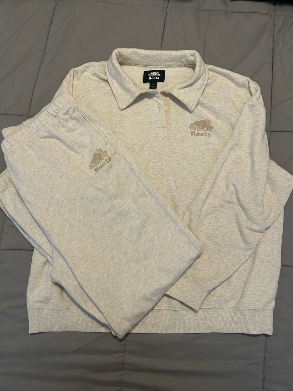 Roots Womens Polo Sweatshirt and Jogger Set